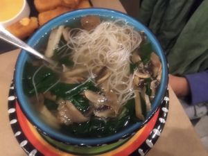 Sopa spicy rice at Nümen in Merida