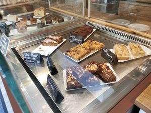 Selection of cakes, 90% vegan at Cafe Leander in Bamberg