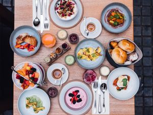 Sharing Breakfast at TIAN Bistro am Spittelberg in Vienna