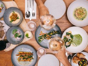 Sharing Chefs Garden at TIAN Bistro am Spittelberg in Vienna