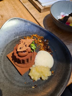 Veganes Schokoladendessert at TIAN Bistro am Spittelberg in Vienna