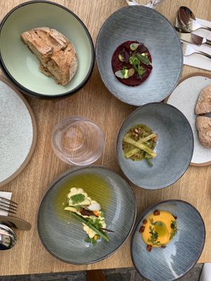 Starters  at TIAN Bistro am Spittelberg in Vienna