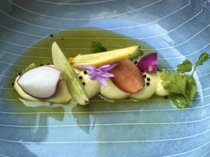 Grape seed  at TIAN Bistro am Spittelberg in Vienna