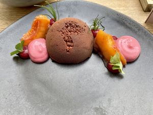 Schoko bomb  at TIAN Bistro am Spittelberg in Vienna