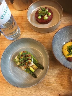 Asparagus  at TIAN Bistro am Spittelberg in Vienna