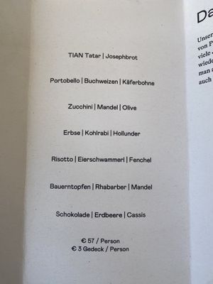   at TIAN Bistro am Spittelberg in Vienna