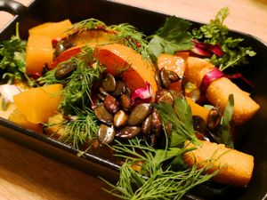 Hokkaido pumpkin at TIAN Bistro am Spittelberg in Vienna