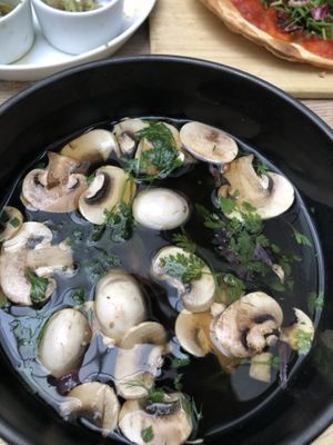 Mushroom soup at TIAN Bistro am Spittelberg in Vienna