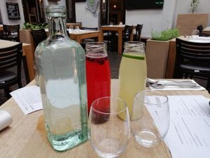 Hauslimonaden at TIAN Bistro am Spittelberg in Vienna