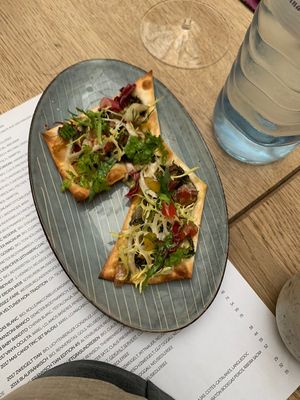 Part of the sharing chef's garden menu(vegan) at TIAN Bistro am Spittelberg in Vienna