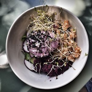 Beautiful Composed Salad at GRRRfood in Serignan