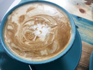 coffee art at Two Cats Espresso Bar in Boronia