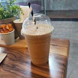 Iced latte at Two Cats Espresso Bar in Boronia