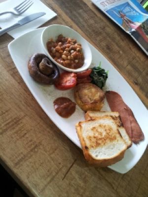 World big breakfast at World Vegetarian Cafe in Elsternwick