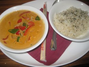 Vegan red curry at Clear Head - Lehka Hlava in Prague