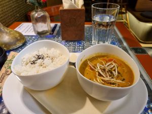 Thai curry (spicy) - was very good at Clear Head - Lehka Hlava in Prague
