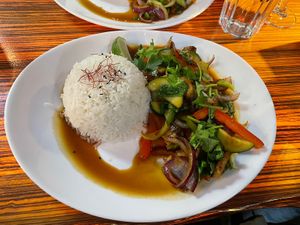 Vegetable wok  at Clear Head - Lehka Hlava in Prague