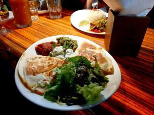 Vegetarian Quesadilla at Clear Head - Lehka Hlava in Prague