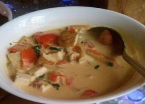 Thai Red Curry with tofu at Clear Head - Lehka Hlava in Prague