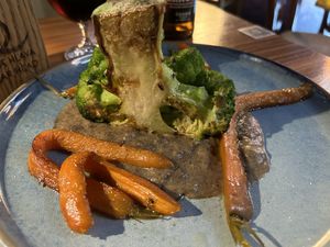 Grilled broccoli steak  at Clear Head - Lehka Hlava in Prague