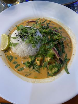 Red curry  at Clear Head - Lehka Hlava in Prague