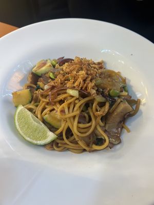 Noodles con pancetta veg  at Clear Head - Lehka Hlava in Prague