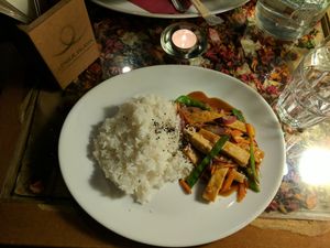 Cantonese Tofu at Clear Head - Lehka Hlava in Prague