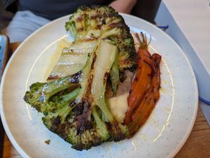 Broccoli steak at Clear Head - Lehka Hlava in Prague