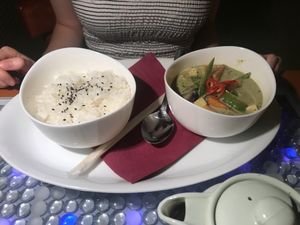Thai green curry 💚 at Clear Head - Lehka Hlava in Prague