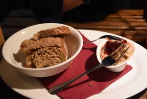 Smoked tofu pate at Clear Head - Lehka Hlava in Prague