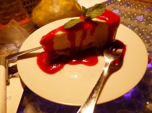 Cheescake with almond mouse if I remember it correctly :) at Clear Head - Lehka Hlava in Prague