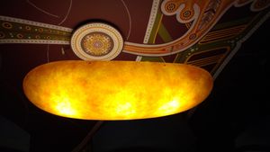 Strange lamp :) at Clear Head - Lehka Hlava in Prague