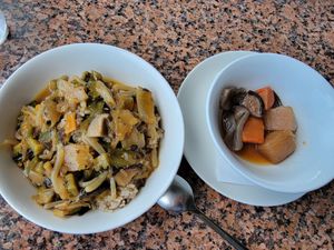Rice bowl ans oden at Malibu House in Okinawa