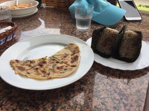 Forgot to snap a photo before we dove into the omelette! at Malibu House in Okinawa