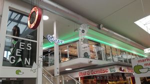 View from downstairs at Veganz - Kreuzberg in Berlin