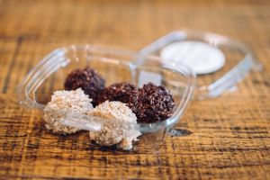 Coconut macarons - super delish! at Southern Pressed Juicery in Greenville