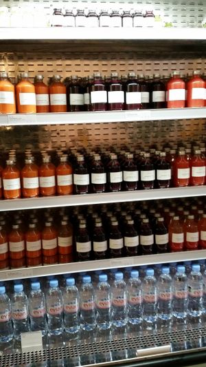 Fresh juice at Moss Eat in Copenhagen