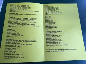 Most recent menu. May 2017.  at Little Anthony's in Albany