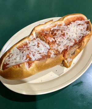 Veg chicken parm at Little Anthony's in Albany