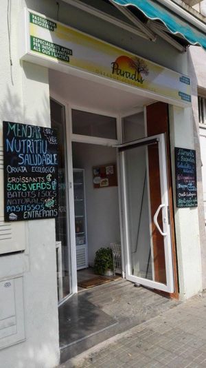 Entrance at Paradis Obrador Ecologic Vega in Granollers