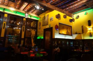 The interior. Nothing fancy but pretty cozy at Little Ethiopia in Antwerpen