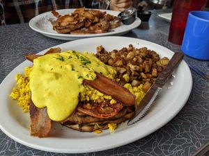 Veggs benedict at Lake Effect Diner in Buffalo