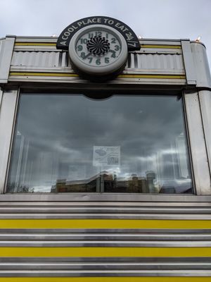 Outside at Lake Effect Diner in Buffalo
