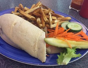 Vegan Burger at Lake Effect Diner in Buffalo