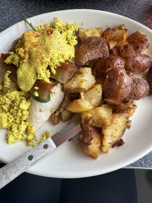 Vegan Benedict   at Lake Effect Diner in Buffalo