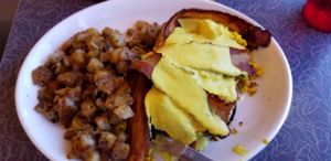 Veggs Benedict at Lake Effect Diner in Buffalo