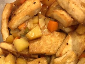 Braised tofu at Dosirak House in Tung Chung in Outlying Islands