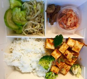 Sweet chilli tofu at Dosirak House in Tung Chung in Outlying Islands