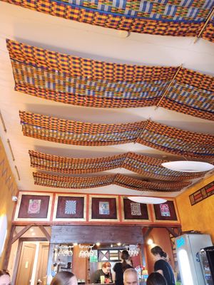 African wibe inside at Bar Alternatywa in Hel