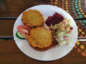 Potato pancakes at Bar Alternatywa in Hel